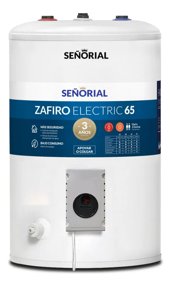 SEÑORIAL termotanque eléctrico ZAFIRO