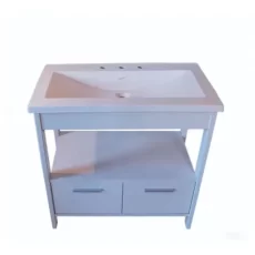 EVANO 80CM  BLANCO con mesada de marmolina