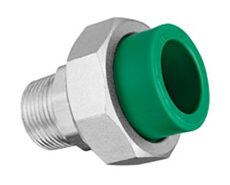 IPS UNION DOBLE ROSCA MACHO METALICA Termofusión agua