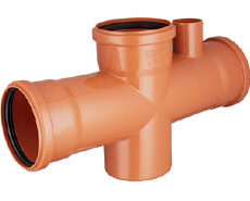 IPS RAMAL DOBLE A 90º 110 MM CON VENTILACION DESAGÛE