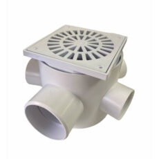 PVC PILETA DE PATIO CON 4 ENTRADAS 40 MM, SALIDA 63 MM