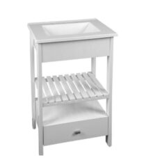 GENESIS  BLANCO 50 CM con mesada de marmolina