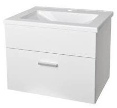 LANIN BLANCO 80 CM COLGANTE con mesada de marmolina