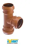 AWADUCT RAMAL 32 MM SIMPLE 90º HH (hembra-hembra)