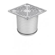AWADUCT PORTAREJILLA ACANALETADA 110 MM CON REJILLA  ABIERTA 12 X 12 CM