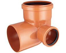 IPS CODO A  90º CON 1 ACOMETIDA DERECHA 110 X 63 MM DESAGÜE
