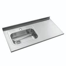 JOHNSON mesada acero 304 de 1,20m pileta lado izquierdo simple Z52