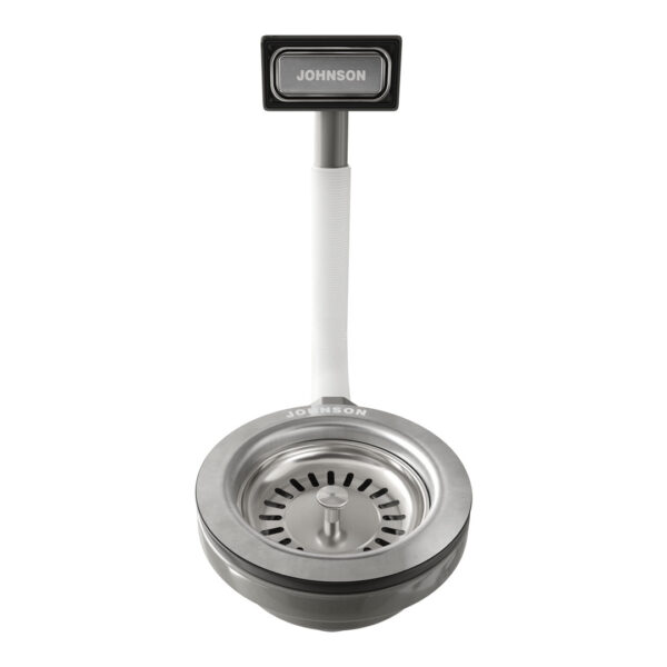 JOHNSON sopapa cocina con canasto AMERICANA 90 mm y antirrebalse
