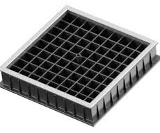 WATERPLAST tapa cámara plástica con filete de acero inoxidable