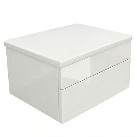 VANITORY LINCE COLGANTE BLANCO MESADA LAQUEADA